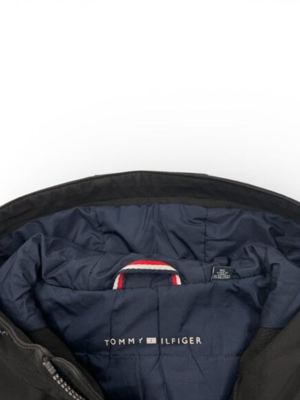 Tommy Hilfiger Soft Shell Hooded Insulated Black Winter Jacket Men's XL - Picture 7 of 10